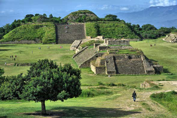 Pyramids and plazas of the Monte Albán archaeological site